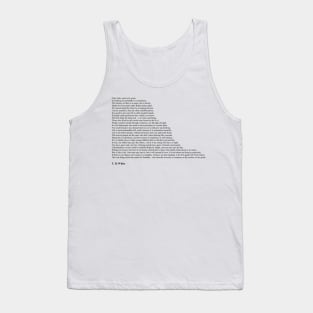 T. H. White Quotes Tank Top